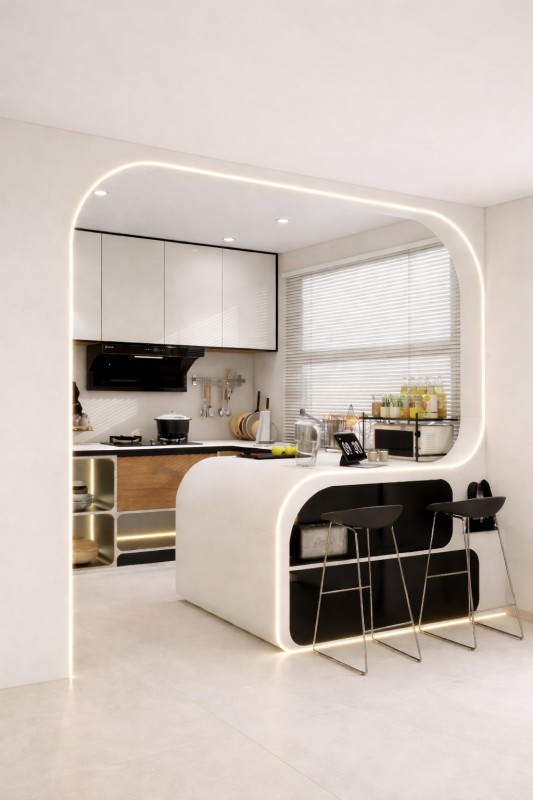 Aurelia Curve Kitchen