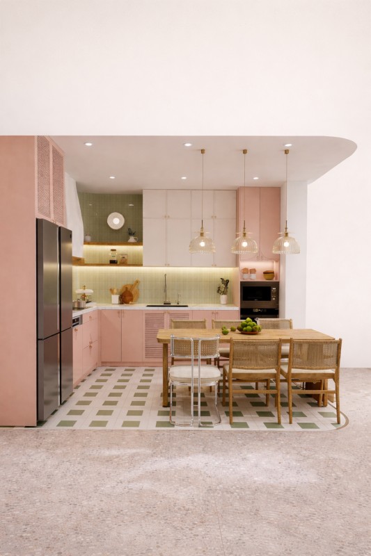 Aurelia Pastel Luxe Kitchen