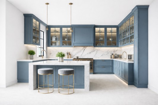 Heritage Blue Kitchen